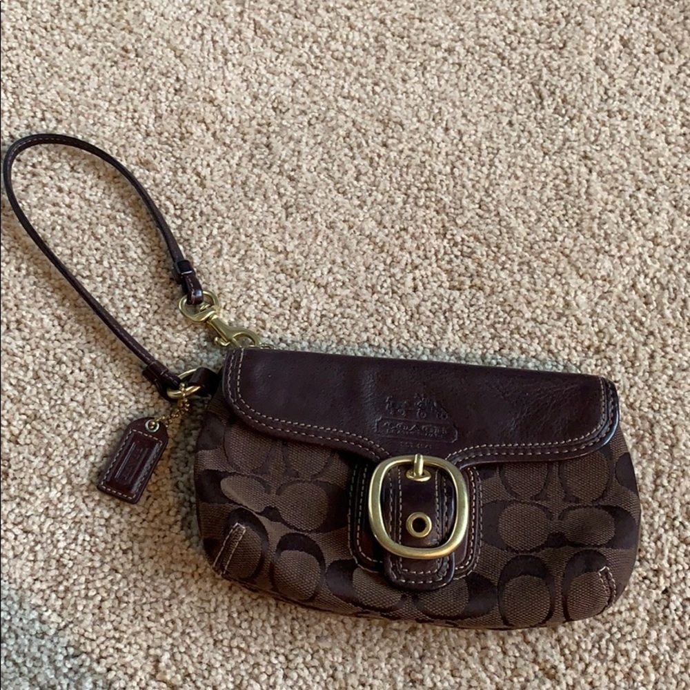 Brown wristlet